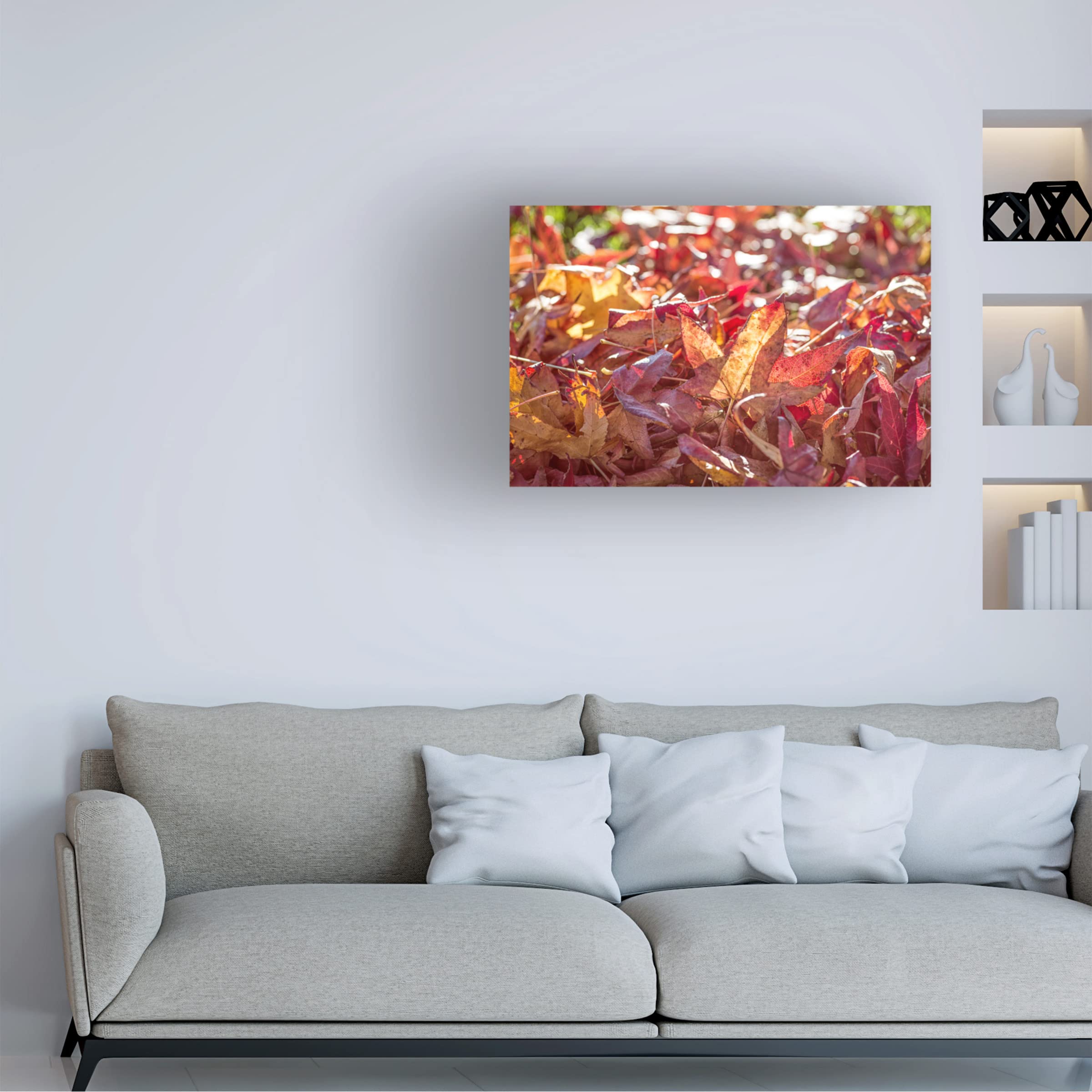 Joseph S Giacalone 'A Face Of Autumn 3' Canvas Wall Art Print - 30x47 Inches - Modern Home Decor for Living Room, Bedroom & Office