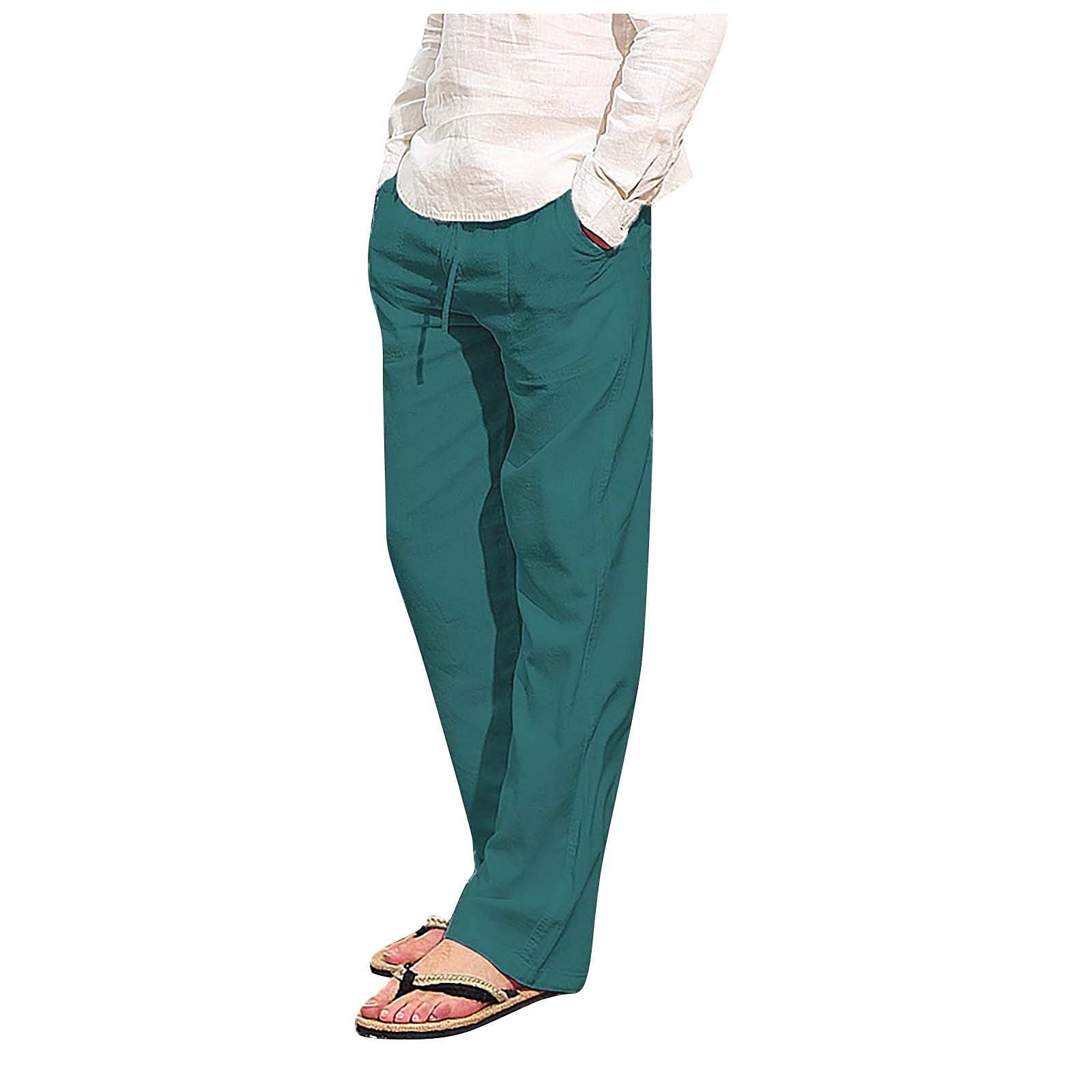 Men's Solid Outdoor Hiking Drawstring Cargo Pants - Comfortable Work Casual Pants for Men | Perfect for Hiking, Camping & Outdoor Activities