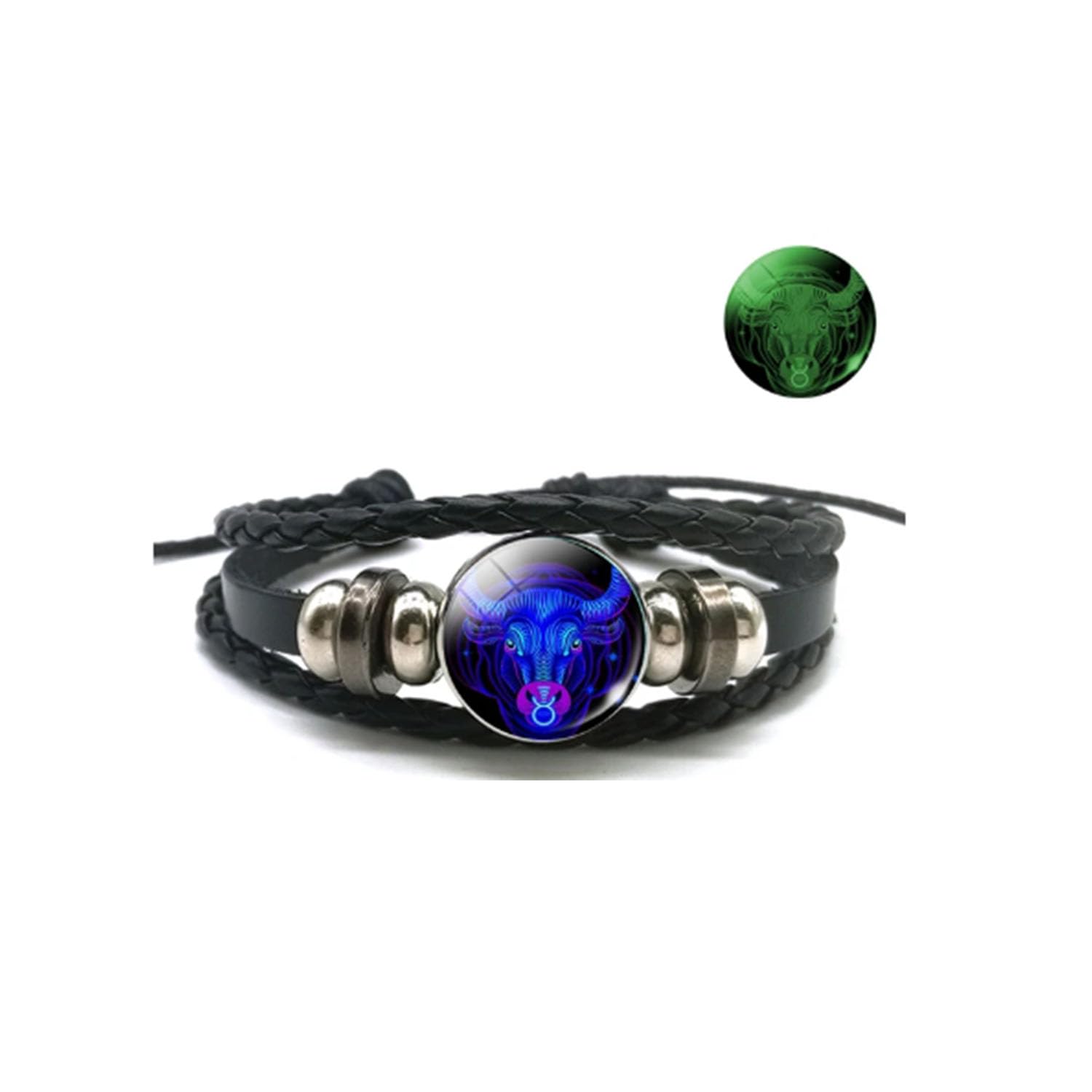 Gleyms Zodiac Charm Bracelet - 12 Constellation Luminous Adjustable Bracelet for Women & Men, Perfect Birthday Jewelry Gift for Astrology Lovers - Ideal for Daily Wear, Parties & Special Occasions