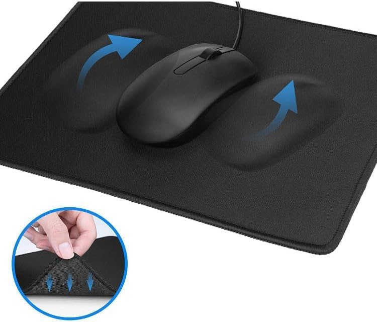Premium Anti-Slip Square Rubber Mouse Pad with Cat Design - Cute Office & Gaming Mouse Mat for Women & Men - Perfect for Computer, Laptop, and Home Office Workspace