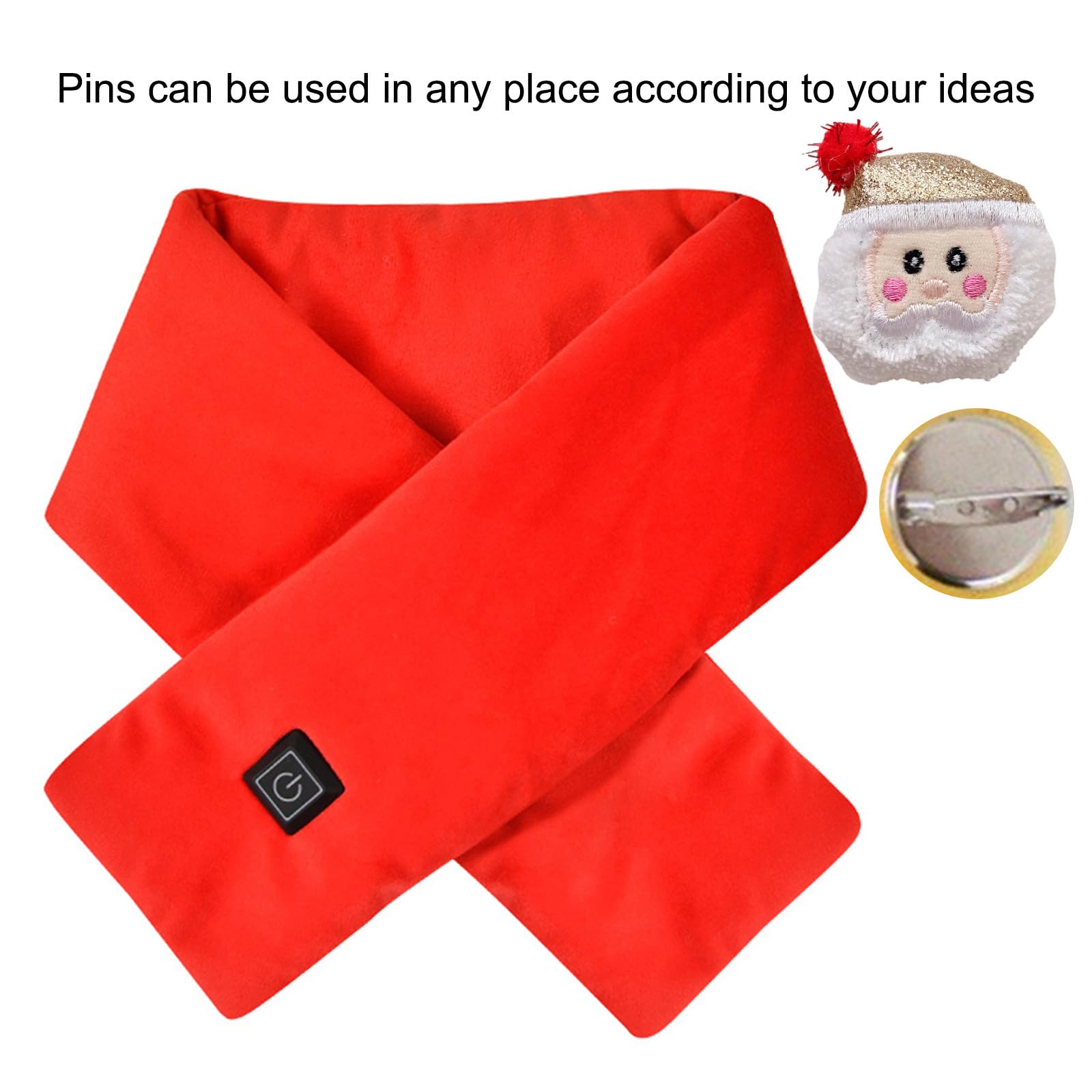 Oelaio Prime of The Day Deals - USB Heated Scarf for Neck & Shoulder Warmth - Winter Cold Protection for Men & Women - Perfect for Outdoor Activities, Commuting & Christmas Gifts