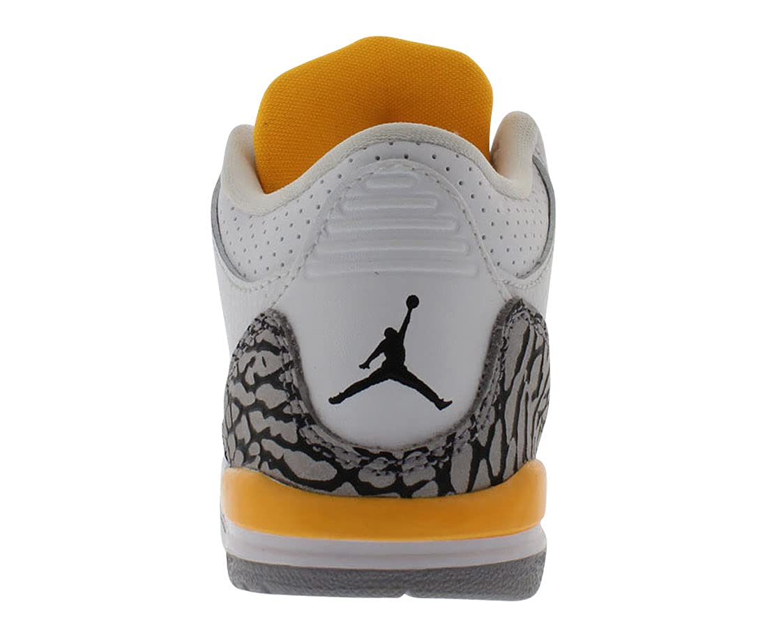 Nike Air Jordan 3 Retro Laser Orange Kids' Basketball Shoes (PS) 441141-108 - Perfect for School, Sports & Casual Wear