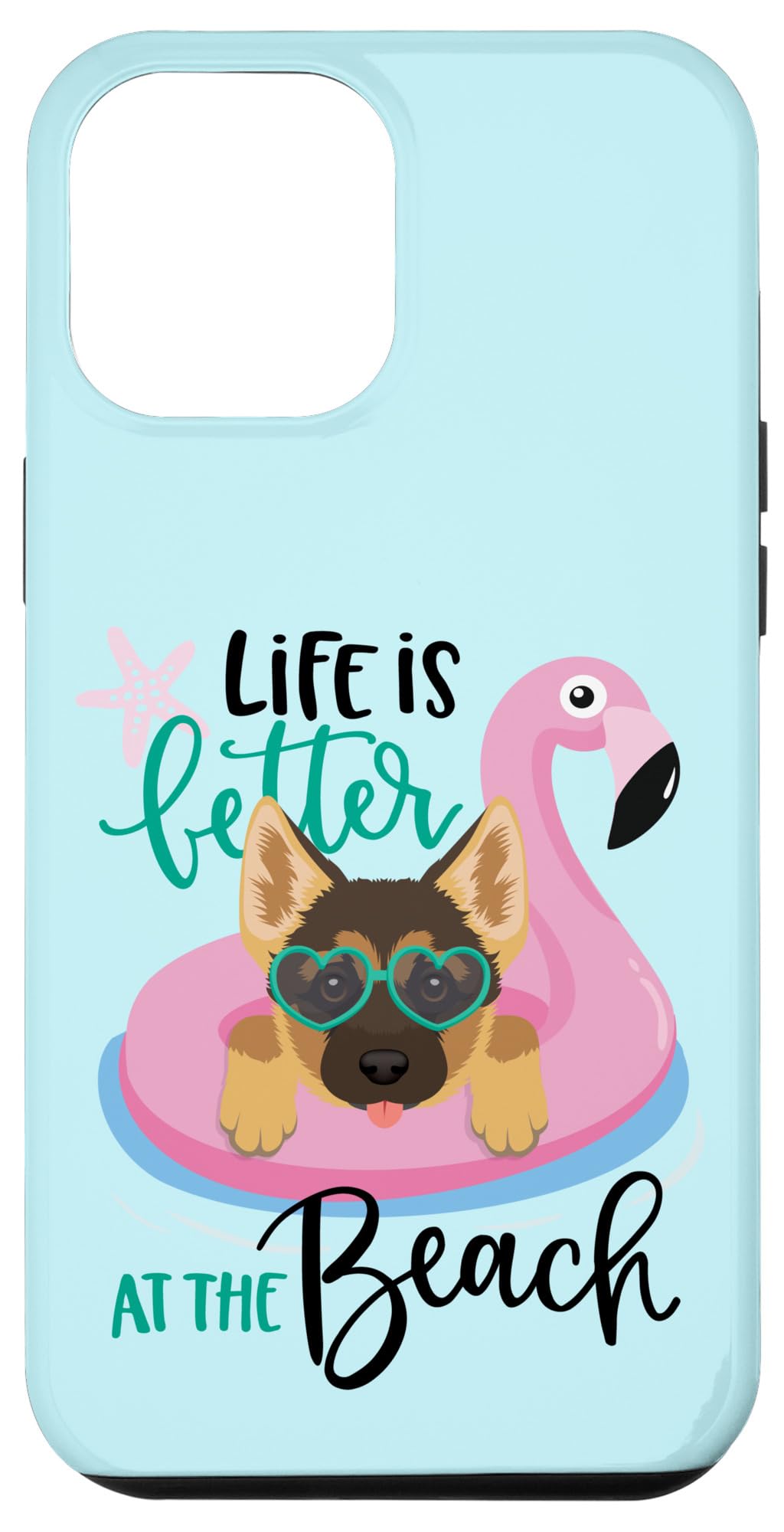 iPhone 12 Pro Max Case - Premium German Shepherd Design for Dog Lovers, Beach & Summer Protection - Perfect for Outdoor Adventures, Travel & Daily Use