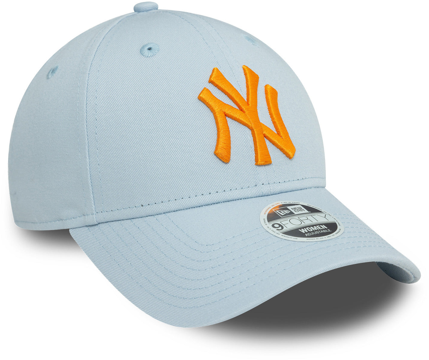 New York Yankees New Era 9Forty Essential Pale Blue Baseball Cap for Women - Adjustable Snapback Hat for Baseball Games, Outdoor Sports & Casual Wear