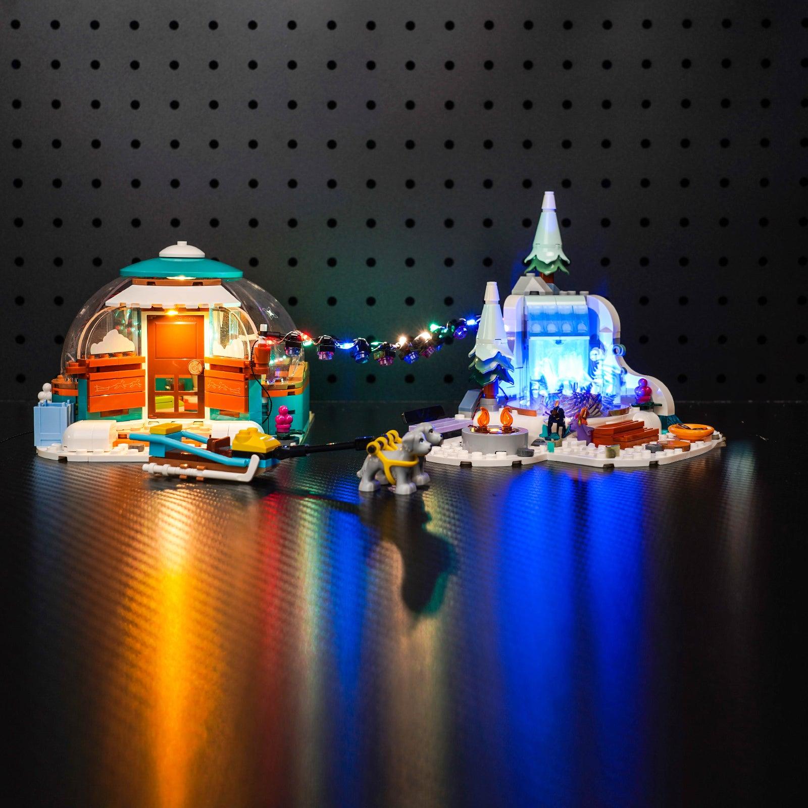 LED Lighting Kit for Igloo Holiday Adventure LEGO 41760 - Illuminate Aurora Beauty with Friends | Perfect for LEGO Displays, Nighttime Play & Winter-Themed Decorations
