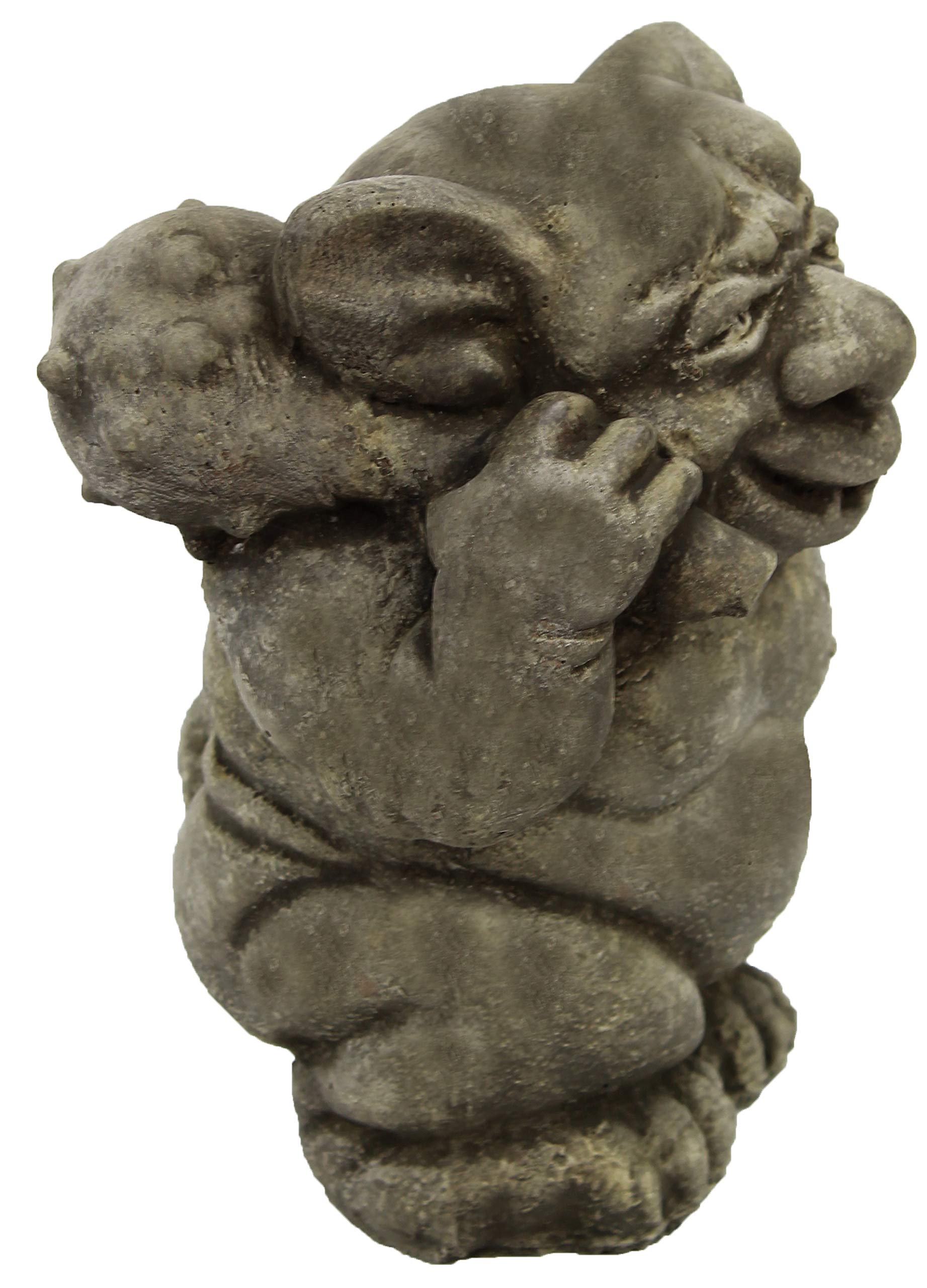 Ogre Troll Garden Statue - Heavy Duty Concrete Outdoor Sculpture for Lawn, Yard, and Garden Decor - Perfect for Fantasy Themed Landscaping