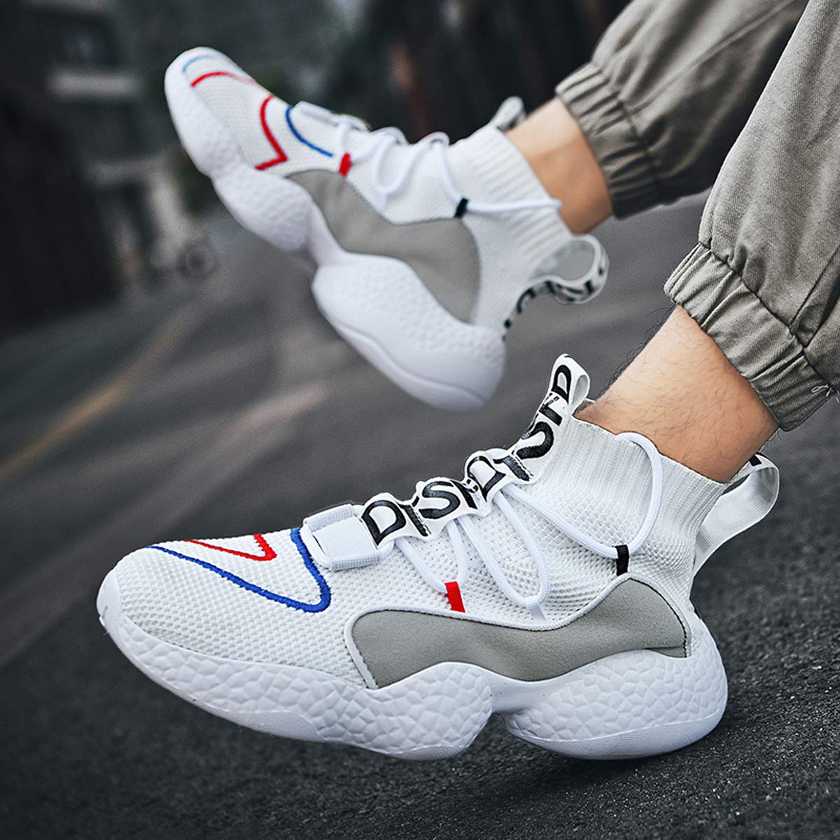 **LIBINXIF Women's & Men's Breathable Non-Slip Sneakers – Lightweight Walking & Running Shoes for Couples, Sock-Style Trainers with Comfort Fit – Perfect for Gym, Travel & Daily Wear**