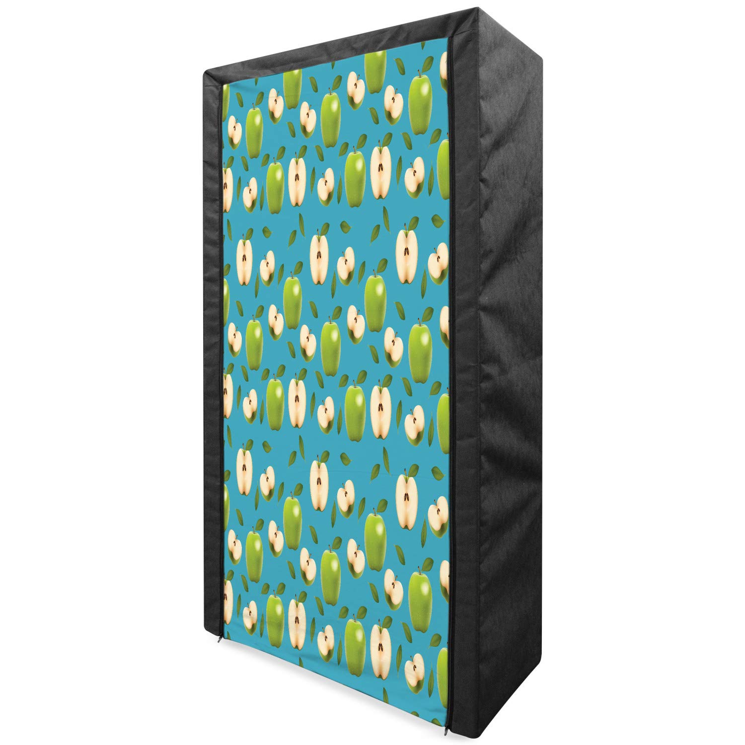 Ambesonne Portable Fabric Wardrobe Closet with Shelves, 33.5
