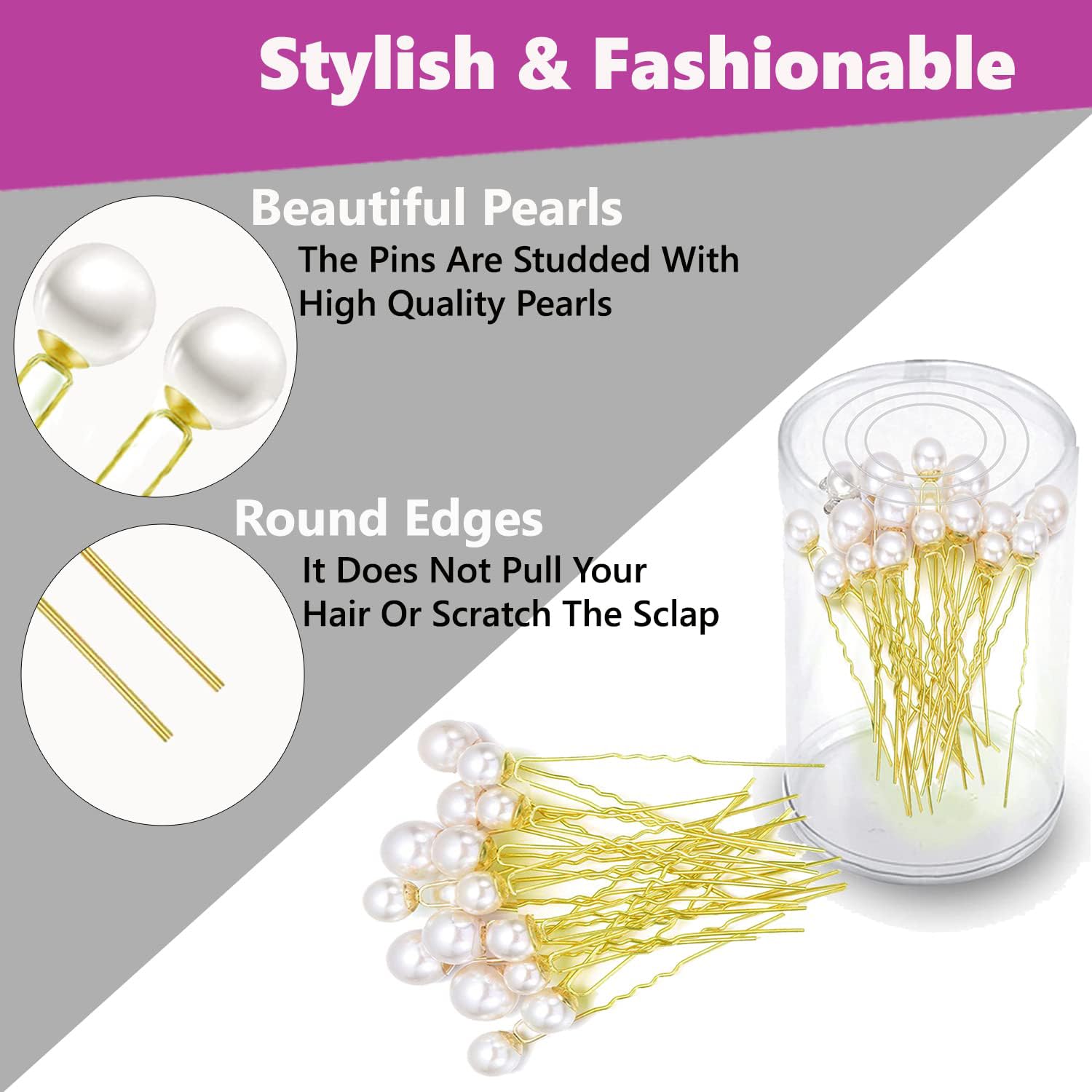 Elegant Pearl Hair Pins for Wedding & Special Occasions – 10PCS Bridal Hair Accessories Set with Rhinestones for Brides, Bridesmaids & Women | Perfect for Updos, Half-Up Styles & Formal Events