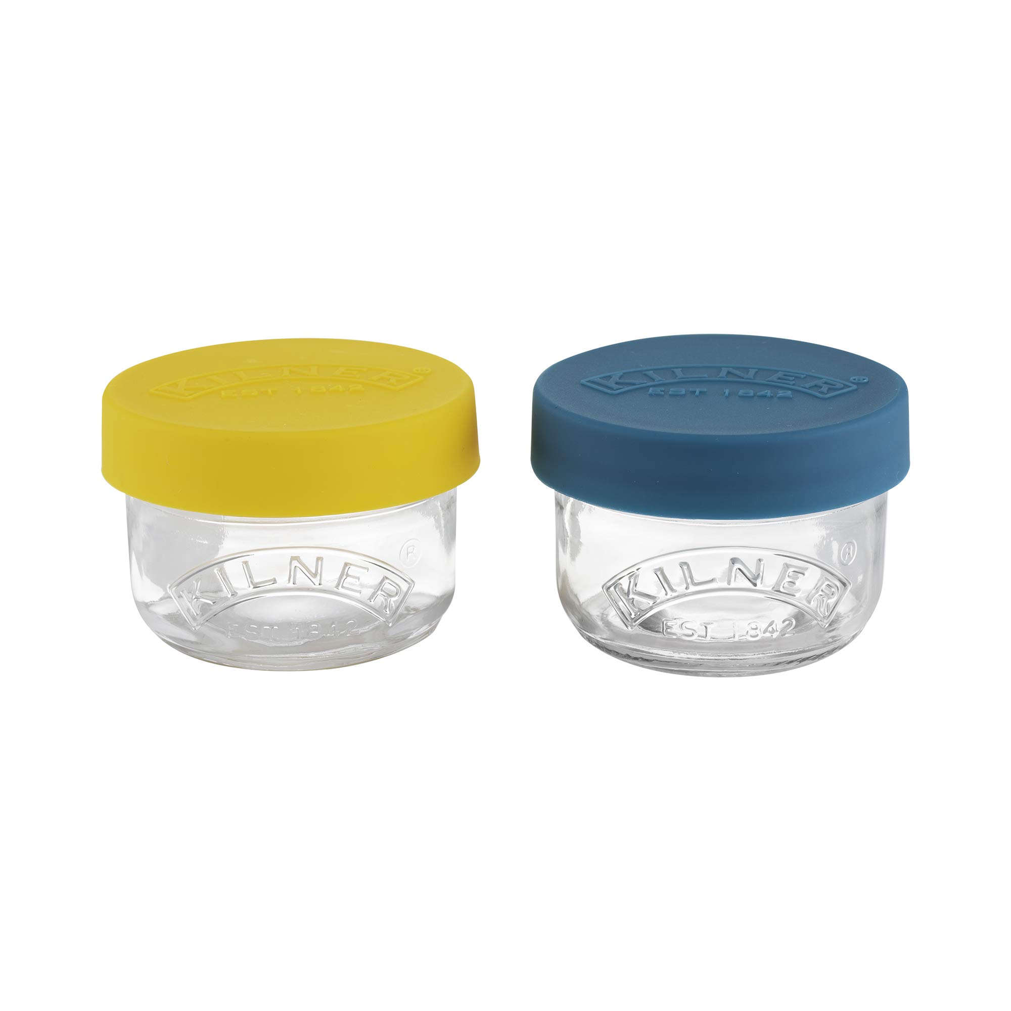 Kilner 2-Pack Glass Jars with Leak-Proof Lids - Perfect for Snacks, Nuts & Seeds Storage