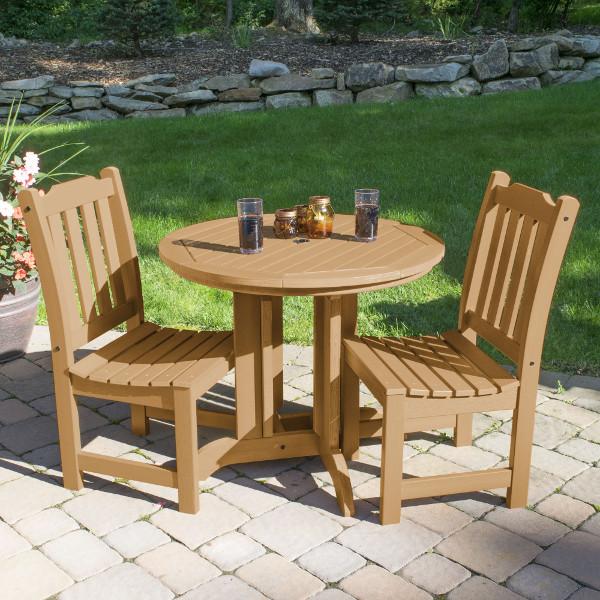 Lehigh Collection 3-Piece Round Outdoor Patio Dining Set - Perfect for Backyard, Garden & Poolside Entertaining