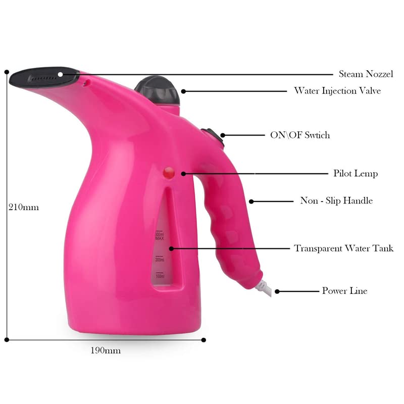 Drumstone Nano-Ionic Facial Steamer & Medical Steam Inhaler - Portable Handheld Vaporizer for Skin Care & Sinus Relief - Fast Heating Garment & Facial Steamer for Home, Travel, Spa & Salon Use
