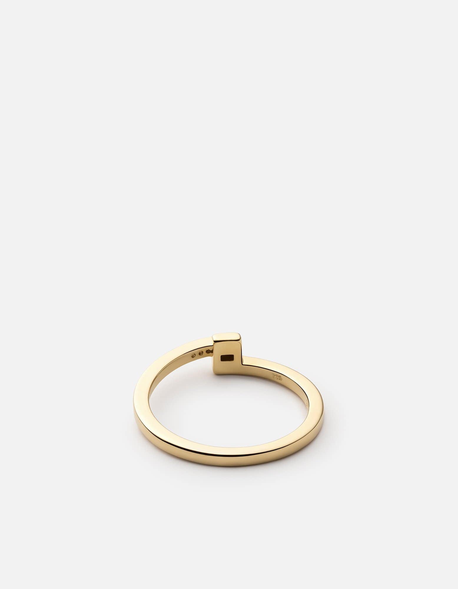 Cubist Ring - 14K Gold Vermeil & Genuine Sapphire Jewelry for Women - Perfect for Weddings, Anniversaries and Special Occasions
