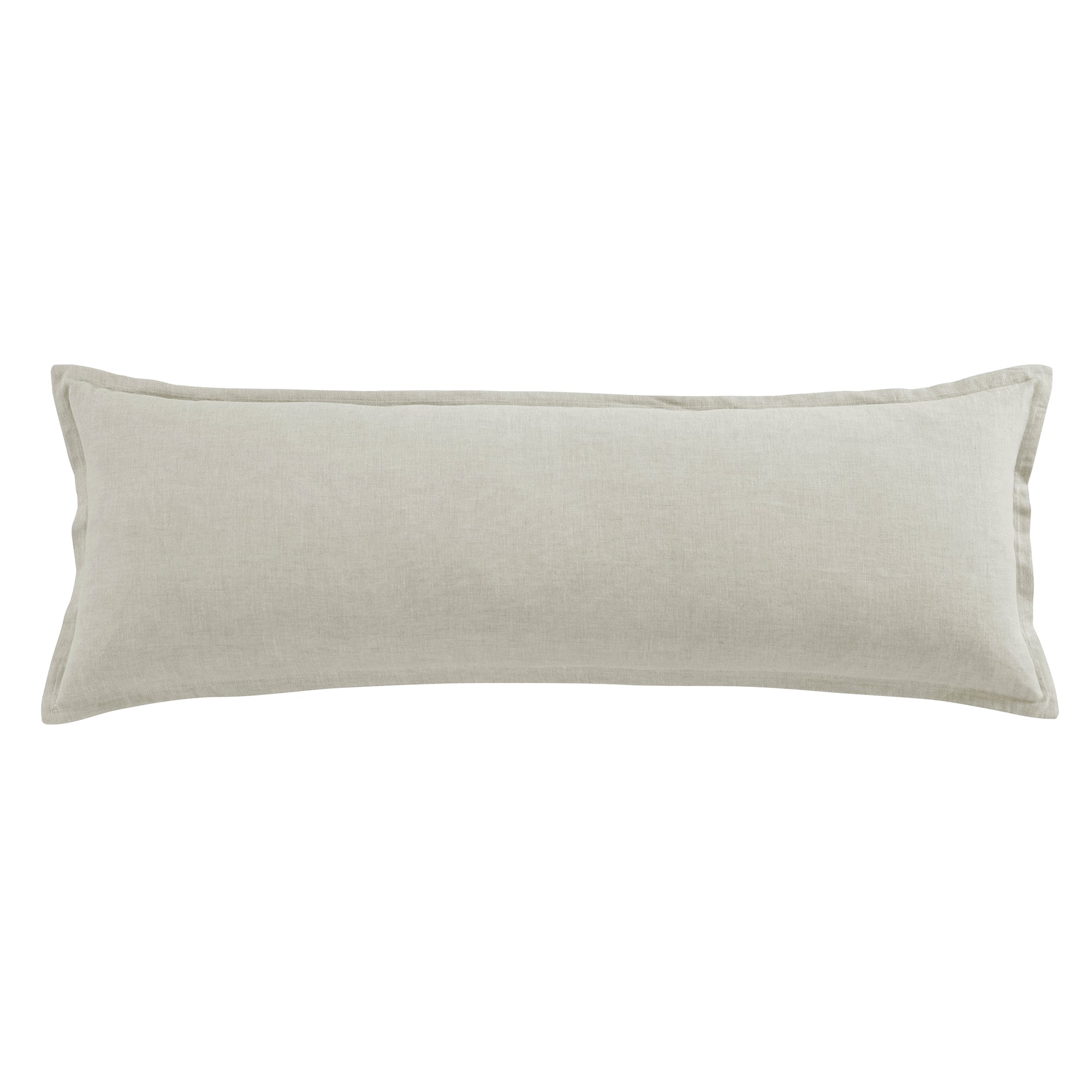 100% French Flax Linen Long Lumbar Pillow - Supportive & Breathable Back Cushion for Sofa, Bed, or Office Chair - Perfect for Home Decor, Living Room, and Nap Comfort