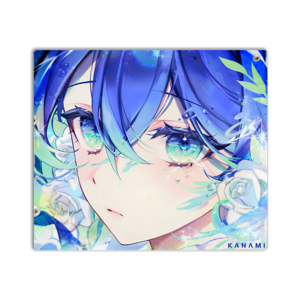 Kanami Minami Glass Mousepad - Limited Edition Gaming Mouse Pad with Smooth Surface for PC & Laptop - Perfect for Esports, Office Work & Home Use