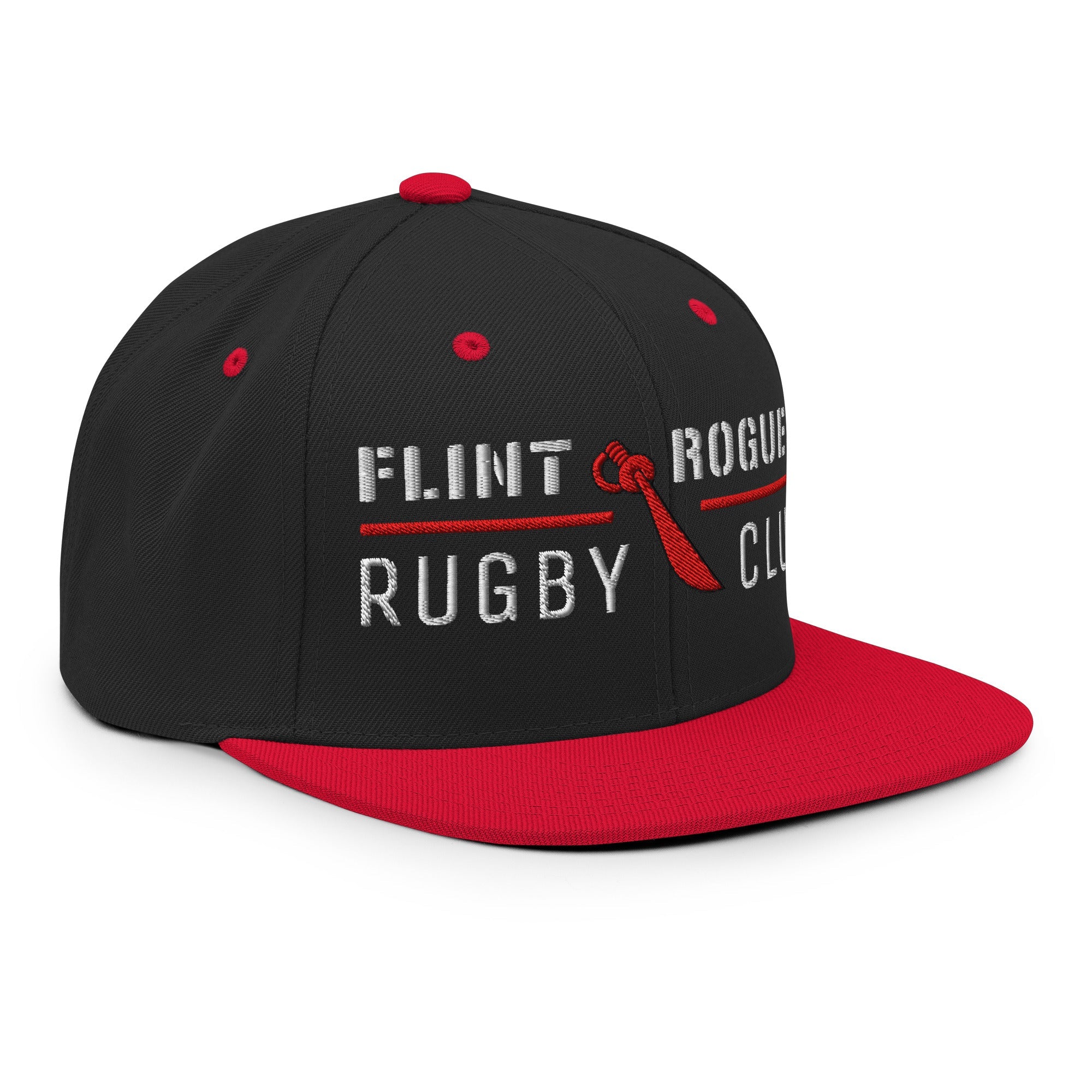 Flint Rogues RFC Classic Snapback Hat - Adjustable Unisex Baseball Cap for Men & Women - Perfect for Sports, Casual Wear & Outdoor Activities
