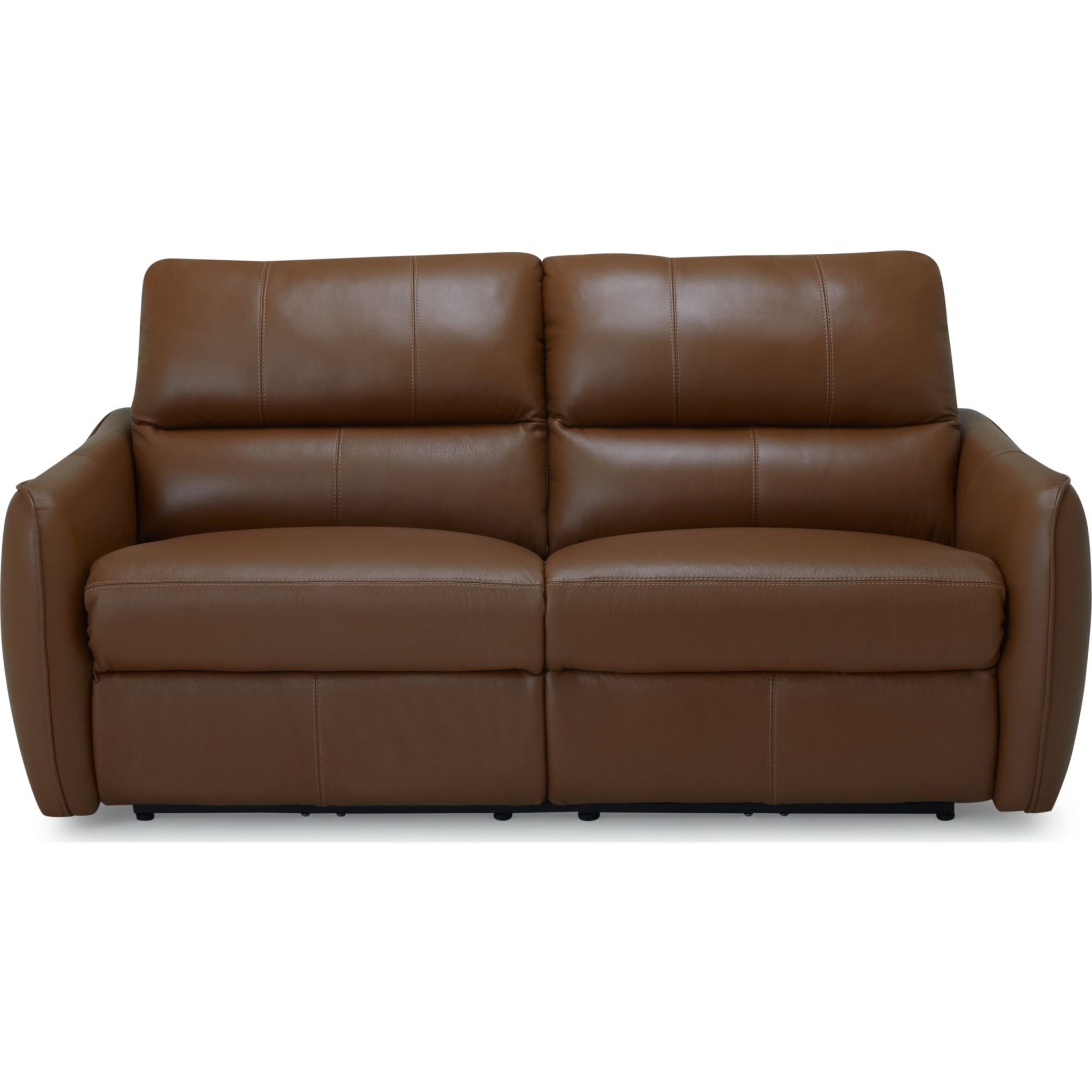 Arlo Power Reclining Sofa - 3-Seater Leather Sectional Couch with USB Charging Ports, Valencia Biscotti Color - Perfect for Living Room, Home Theater & Family Gatherings