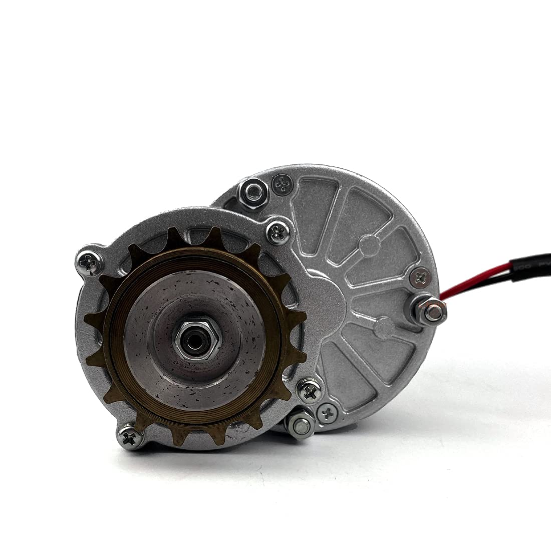 250W Electric Brushed Motor MY1016Z with 16T Gear - Freewheel L-faster Motor Kit with Brush Controller & Connectors for E-Bike, Scooter & DIY Electric Vehicle Projects