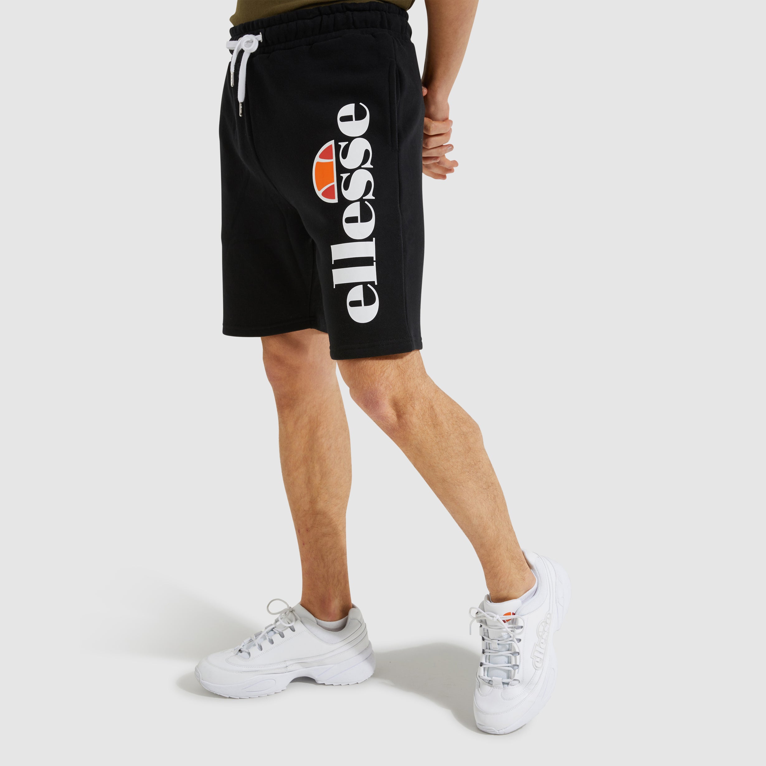 Ellesse Men's Bossini Black Athletic Shorts - Comfortable & Stylish for Running, Gym, and Casual Wear