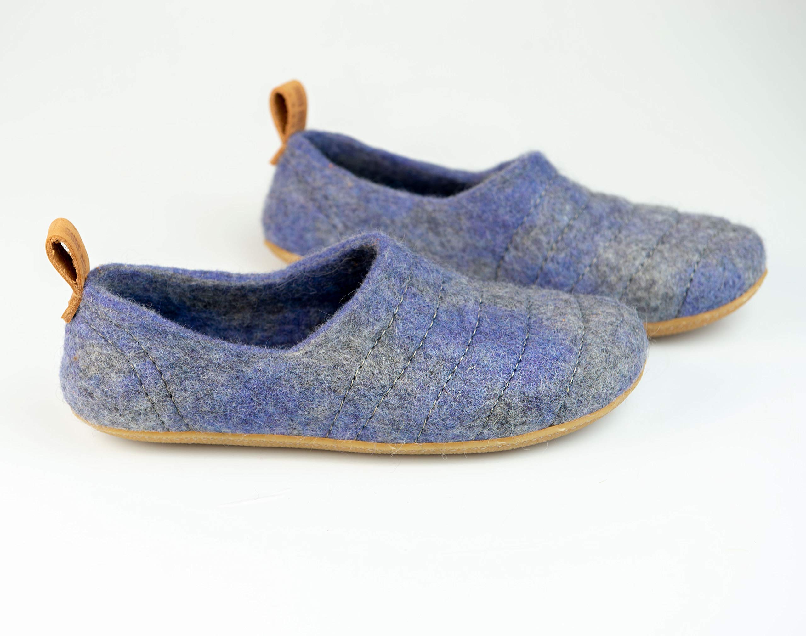 Cozy Natural Wool Slippers for Men - Warm Winter House Shoes with Non-Slip Sole - Perfect Gift for Dad, Father's Day & Christmas - Ideal for Indoor Comfort, Lounge Wear & Relaxation at Home