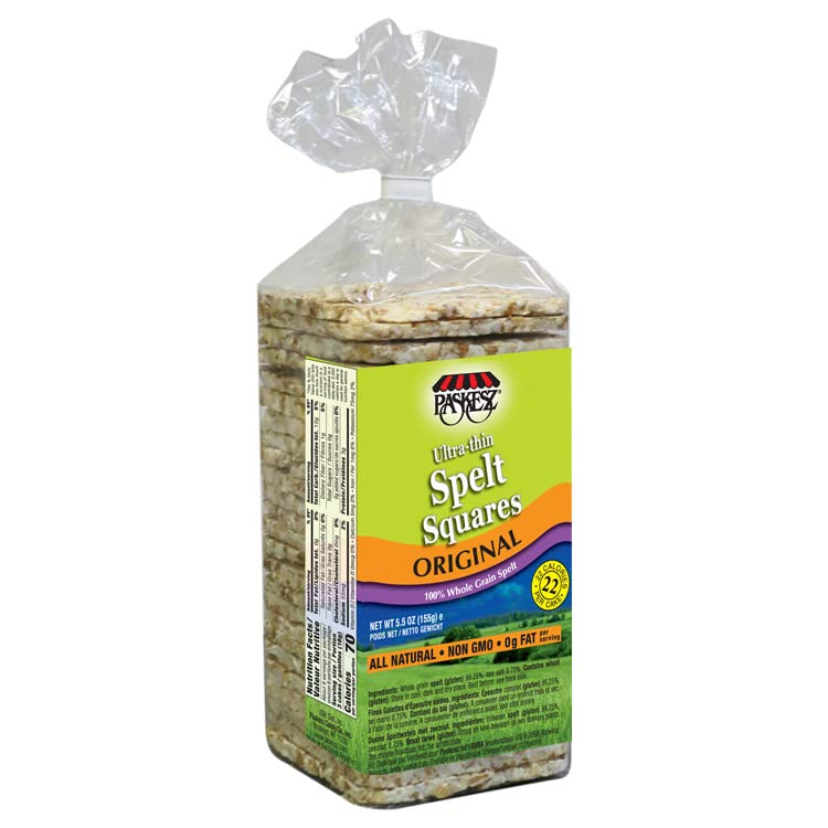 Only Kosher Candy Ultra Thin Whole Spelt Cake Squares - 3 Pack | Gluten-Free Kosher Snacks for Passover & Healthy Desserts | Perfect for School Lunches, Tea Time & Gift Baskets