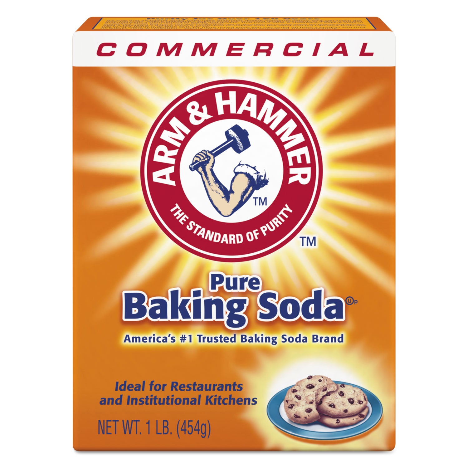 Arm & Hammer™ Baking Soda 1 Lb Box (Pack of 24) - Pure Sodium Bicarbonate for Baking, Cleaning, Deodorizing & More - Perfect for Kitchen, Refrigerator & Household Use