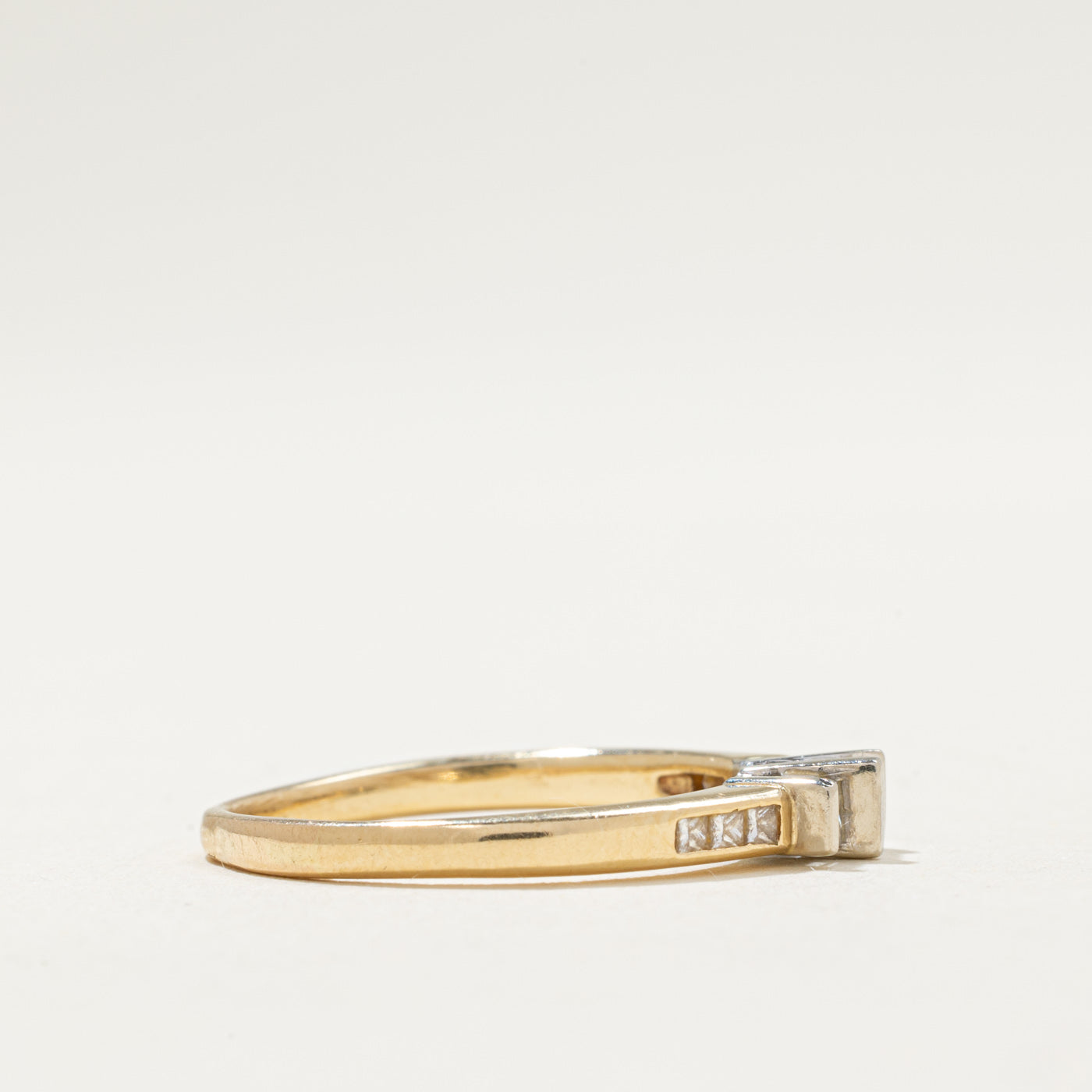 0.27ctw Princess Cut Diamond Petite Ring - Size 6.75 | Elegant & Dainty Wedding Band, Anniversary Gift for Her | Perfect for Engagement, Proposal & Special Occasions