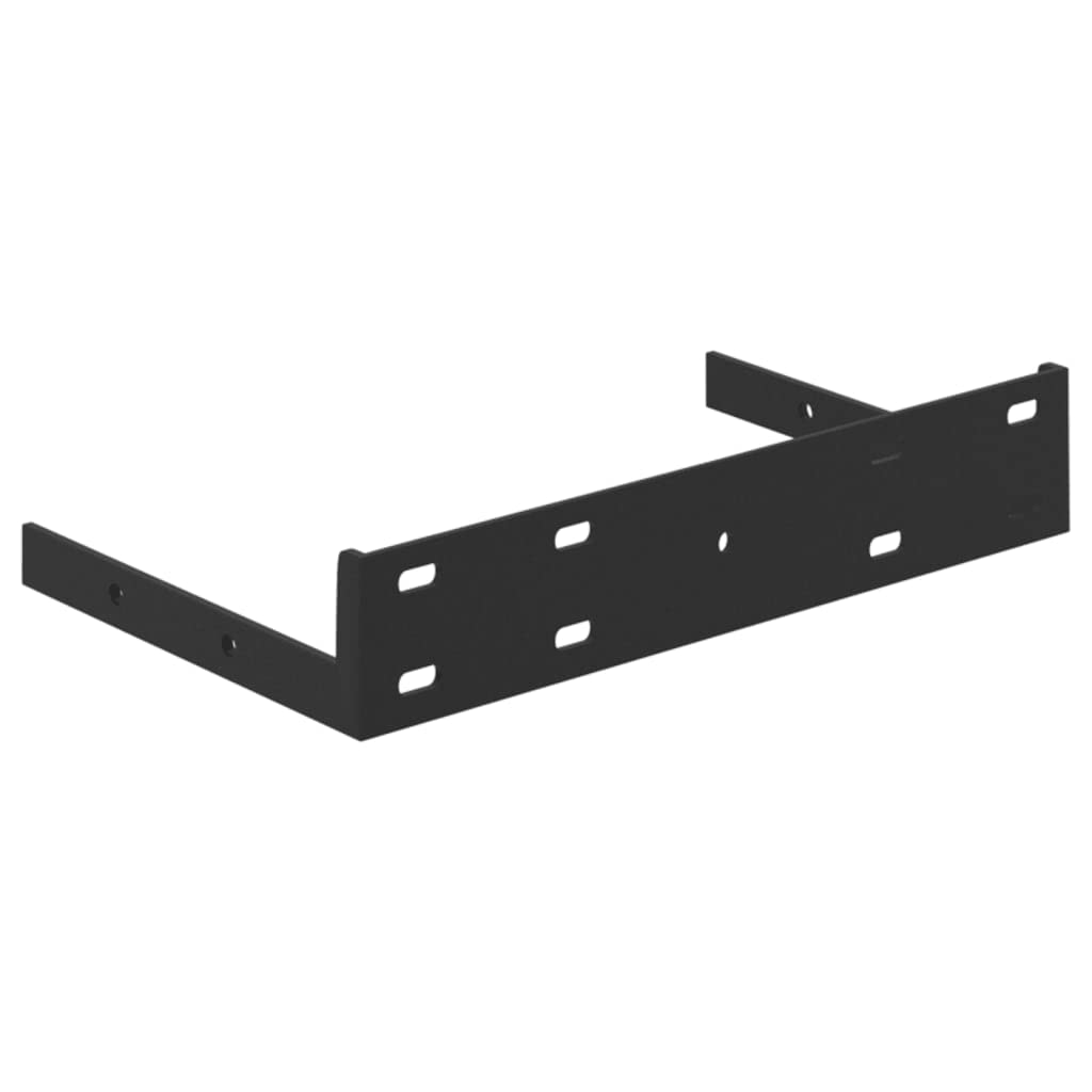 Modern Floating Wall Shelf - Concrete Gray MDF Wall Mounted Storage Shelf (9.1