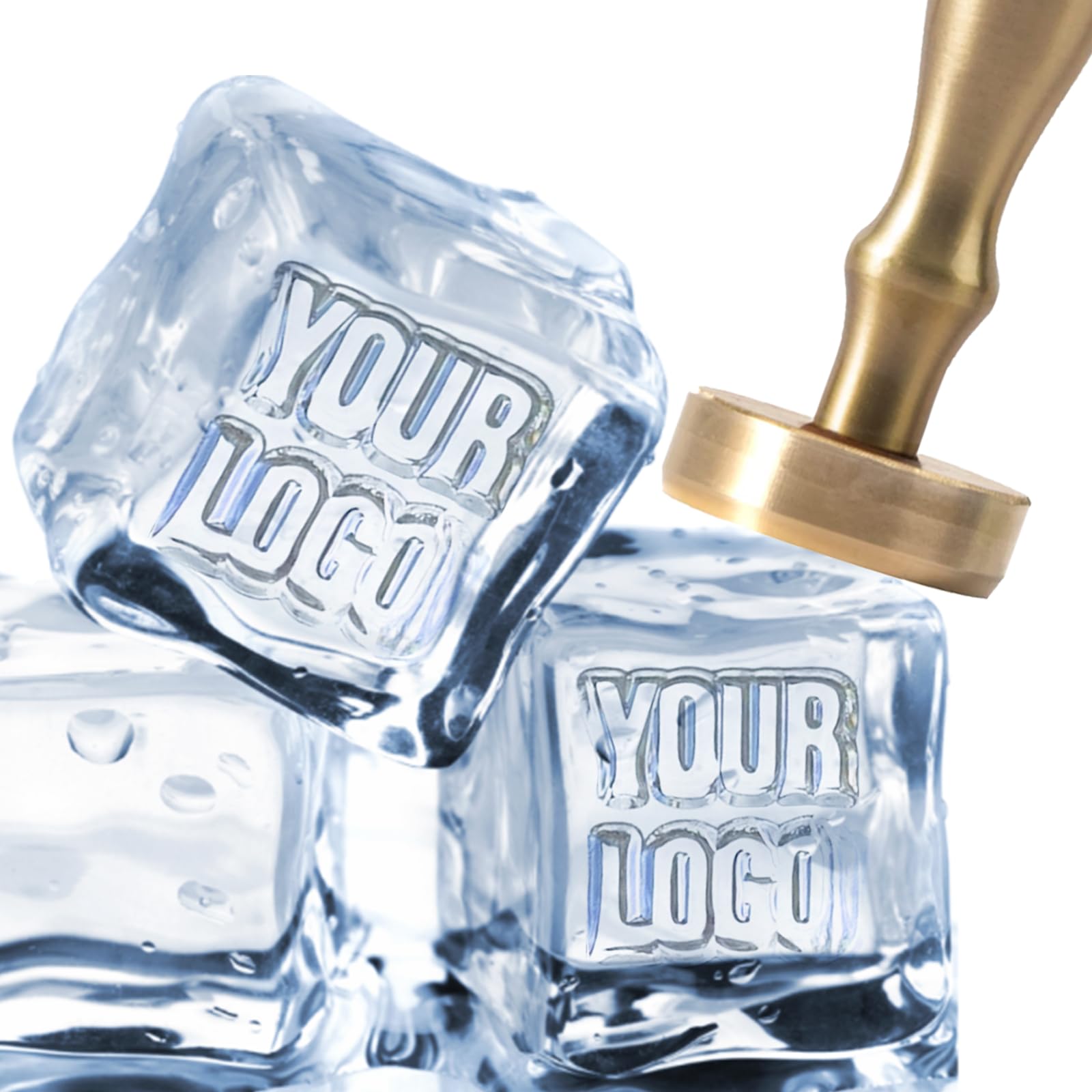 Personalized Ice Cube Stamp - Custom Monogram Ice Mold for Cocktails & Whiskey | 1
