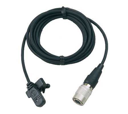Audio-Technica MT830cW Omnidirectional Condenser Lavalier Microphone - Professional Clip-on Mic for Interviews, Podcasts, YouTube Videos & Live Streaming