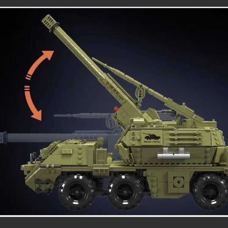 Mould King 20031 DANA Self-Propelled Howitzer Building Blocks Set - Military Model Kit for Adults & Teens - Perfect for Collectors, Display, and DIY Projects