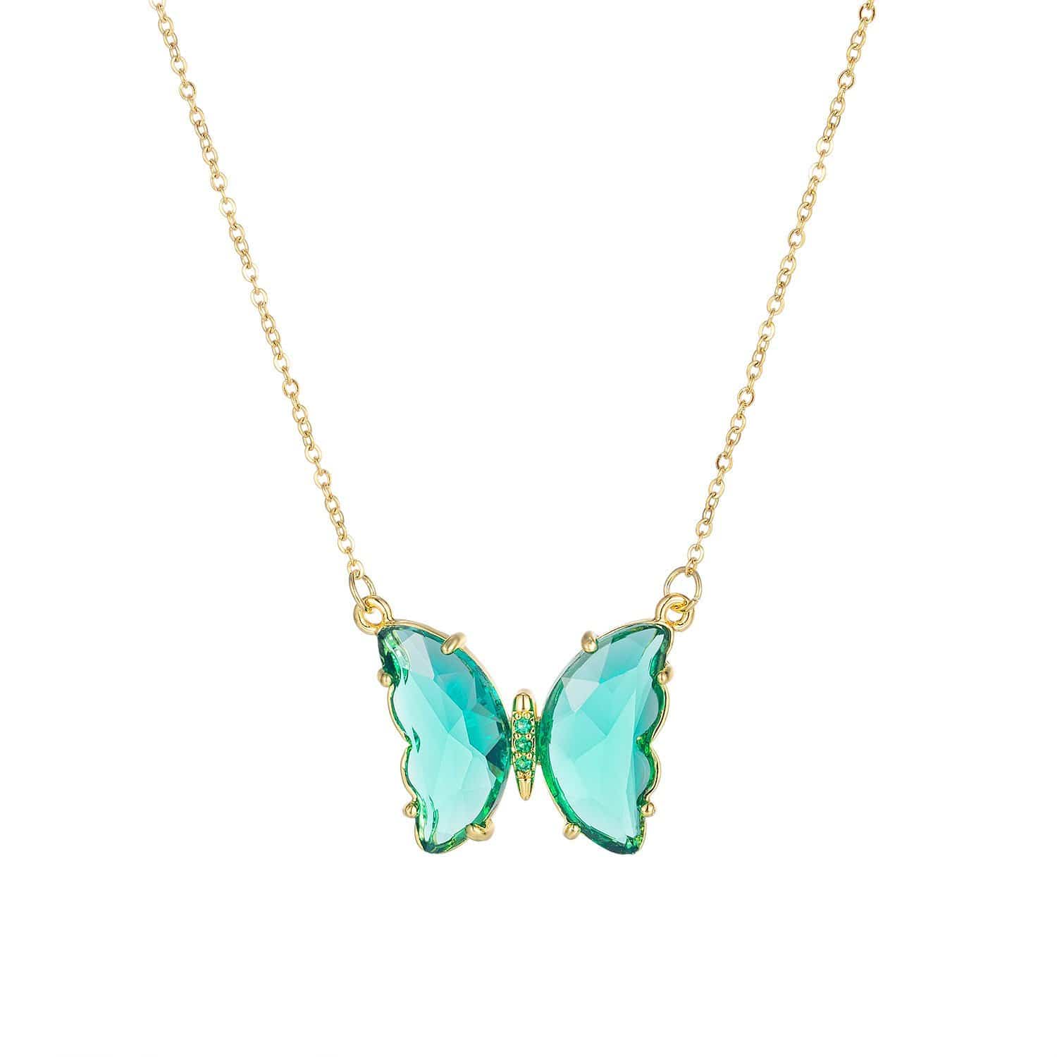 Elegant Gold Steel Butterfly Necklace for Women - Dainty Layering Jewelry Gift for Her - Perfect for Everyday Wear, Date Nights & Special Occasions