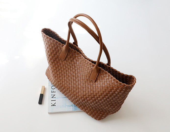 Stylish Large Capacity Handwoven Cotton Tote Bag for Women - Perfect for Shopping, Beach, Travel & Everyday Use