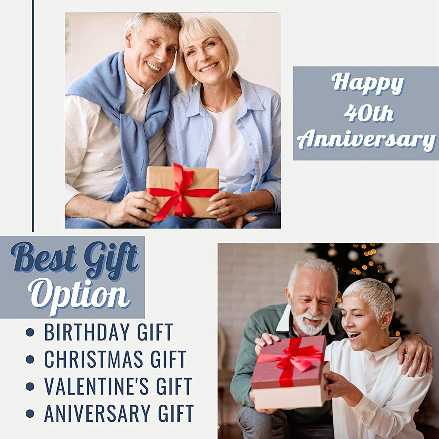 40th Anniversary Blanket Gift for Couples - 80