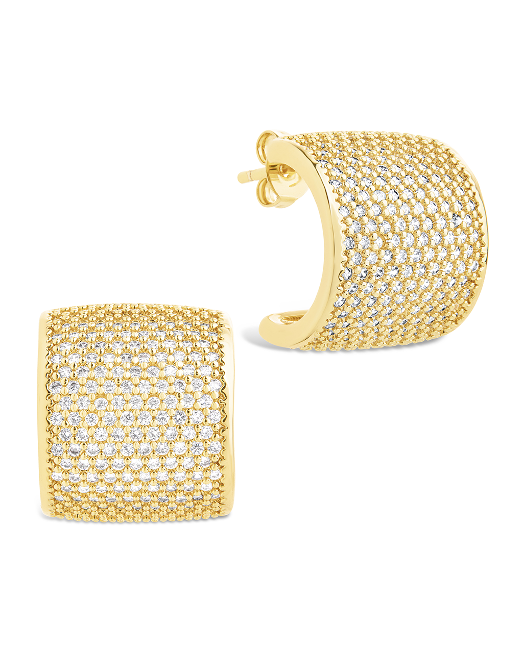 Simone CZ Stud Earrings for Women - Sparkling Cubic Zirconia Earrings for Daily Wear, Parties & Gifts | Hypoallergenic, Durable & Elegant Jewelry