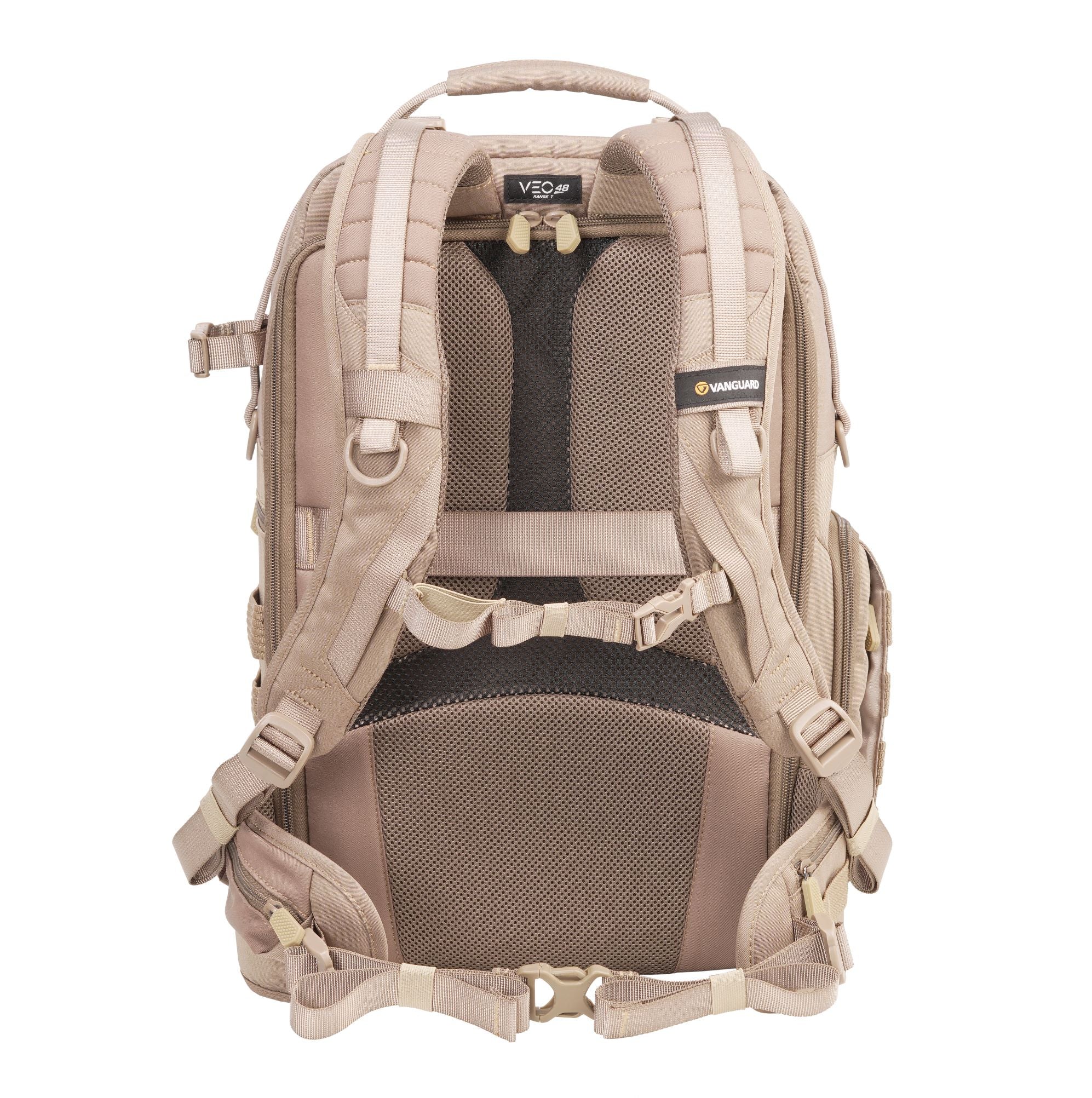 VEO RANGE T 48 BG Backpack - Lightweight Travel Hiking Daypack for Men & Women, Water-Resistant Beige Outdoor Backpack - Perfect for Camping, Hiking, School & Daily Commute