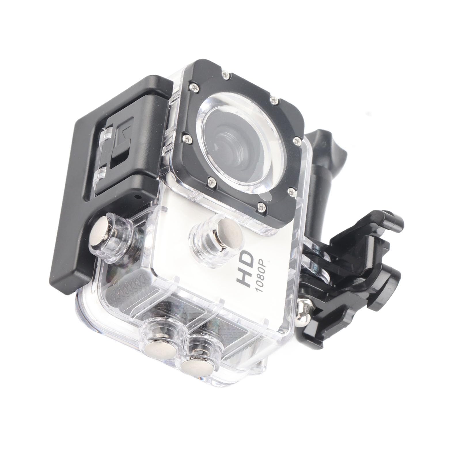 Qukaim 12MP Waterproof Action Camera - 4K HD Underwater Sports Camera for Diving, Biking, and Outdoor Adventures (White)