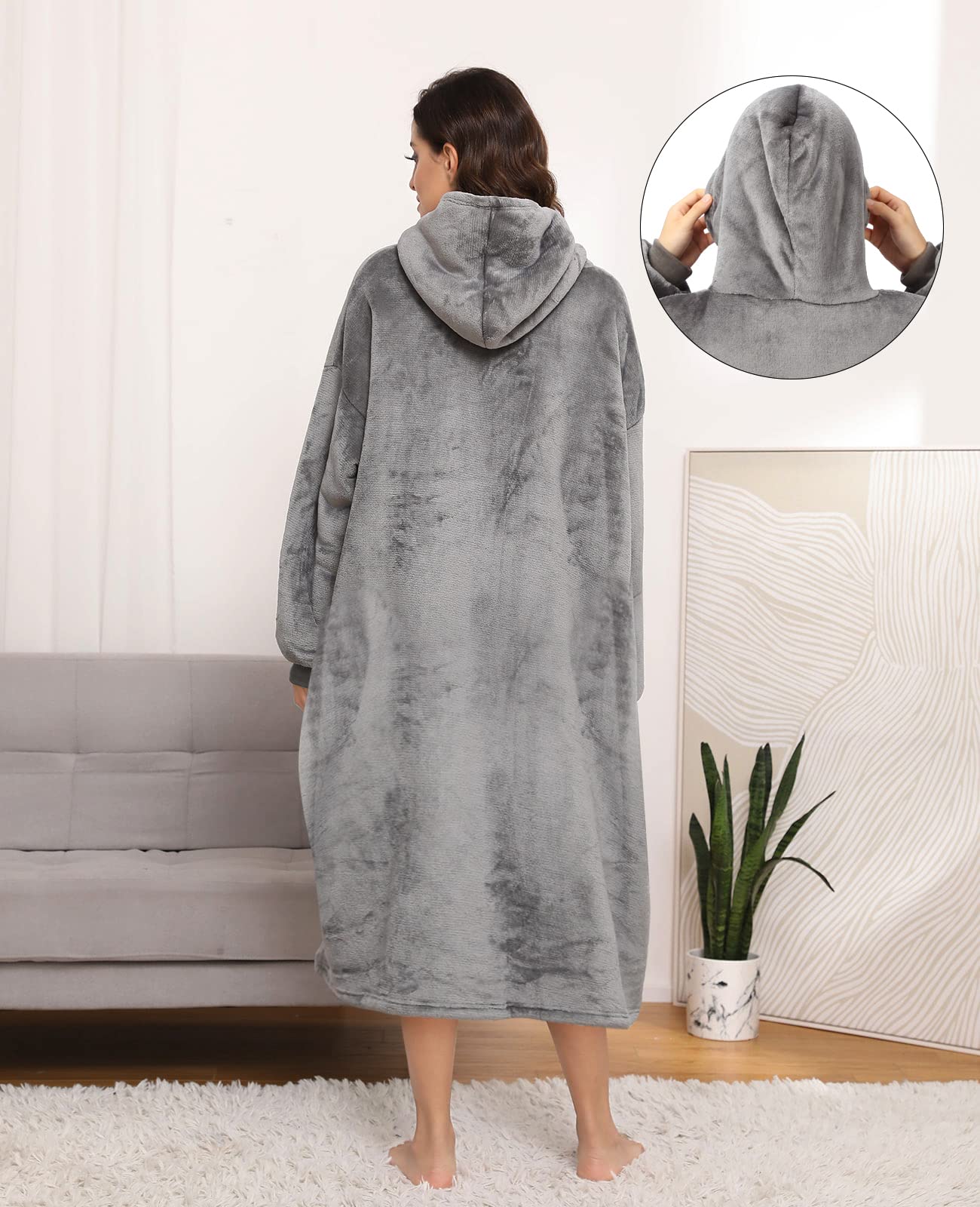 Sendowtek Unisex Oversized Hoodie - Ultra Soft & Warm Fleece-Lined Pullover Hooded Sweatshirt for Men & Women - Cozy Comfortable Wear for Adults & Teens - Perfect for Indoor, Outdoor & Long Wear