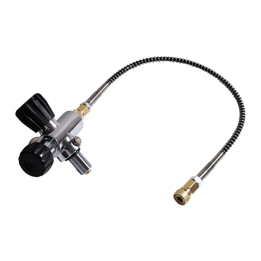 TUXING 4500psi 6.8L Carbon Fiber Air Tank with Valve Regulator Gauge - High Pressure PCP Compressed Air System for Paintball, Air Rifles & Scuba Diving | Portable & Durable for Outdoor Sports & Underwater Adventures