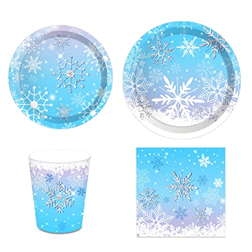 blue snowflake set