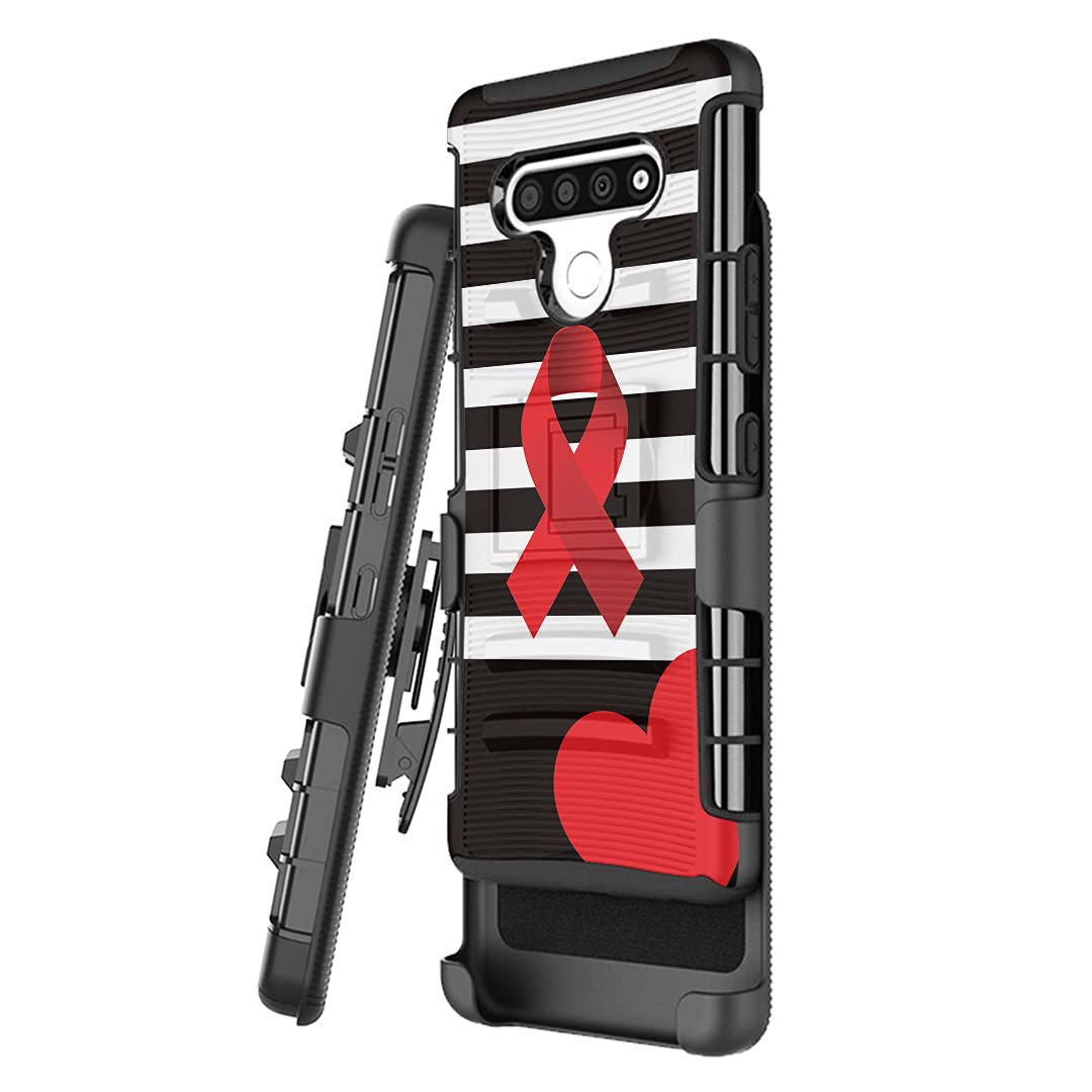 Military Shockproof LG K51 Case with Kickstand & Belt Clip - Heavy Duty Protection for All Carriers | Perfect for Outdoor & Work Use