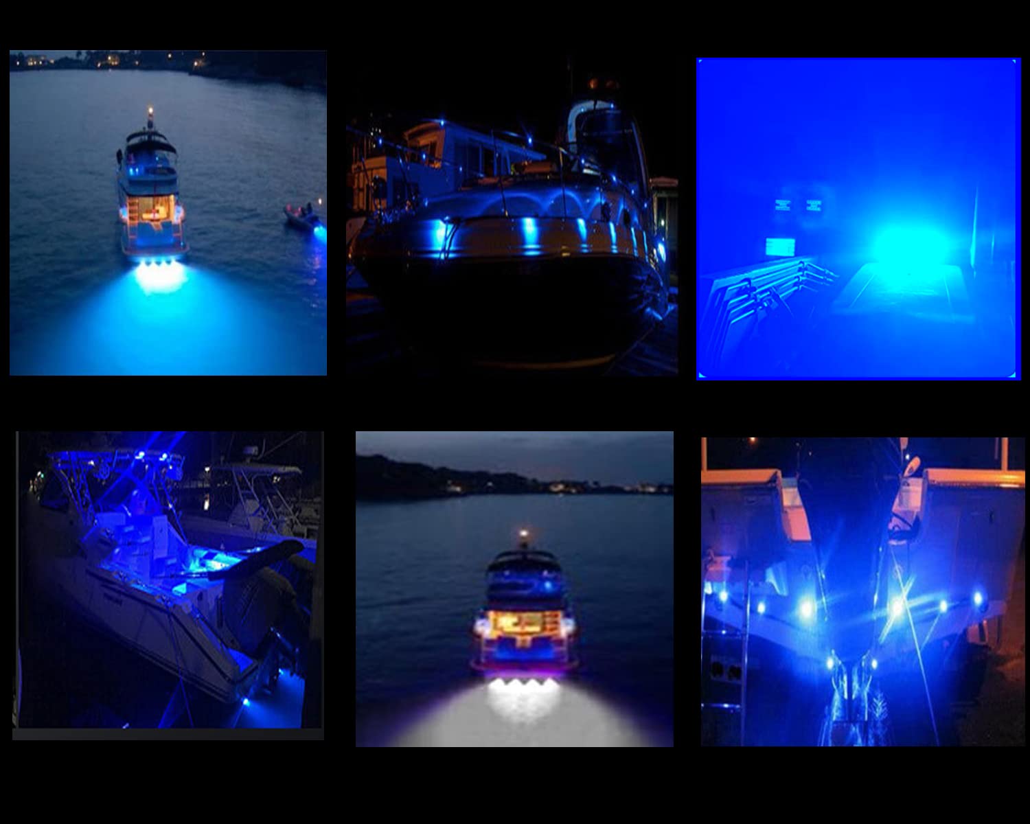 Marine LED Boat Docking Light & Navigation Light - Waterproof Pontoon Deck Light with Spreader for Kayak, Bass Boat, Sailboat (Blue) | Perfect for Night Fishing, Docking & Water Safety