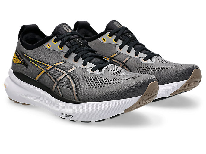 ASICS Men's Gel-Kayano 31 Running Shoes - Wide 4E Width in Carbon/Taupe Grey - Stability & Cushion for Long Distance Running, Jogging, and Gym Workouts