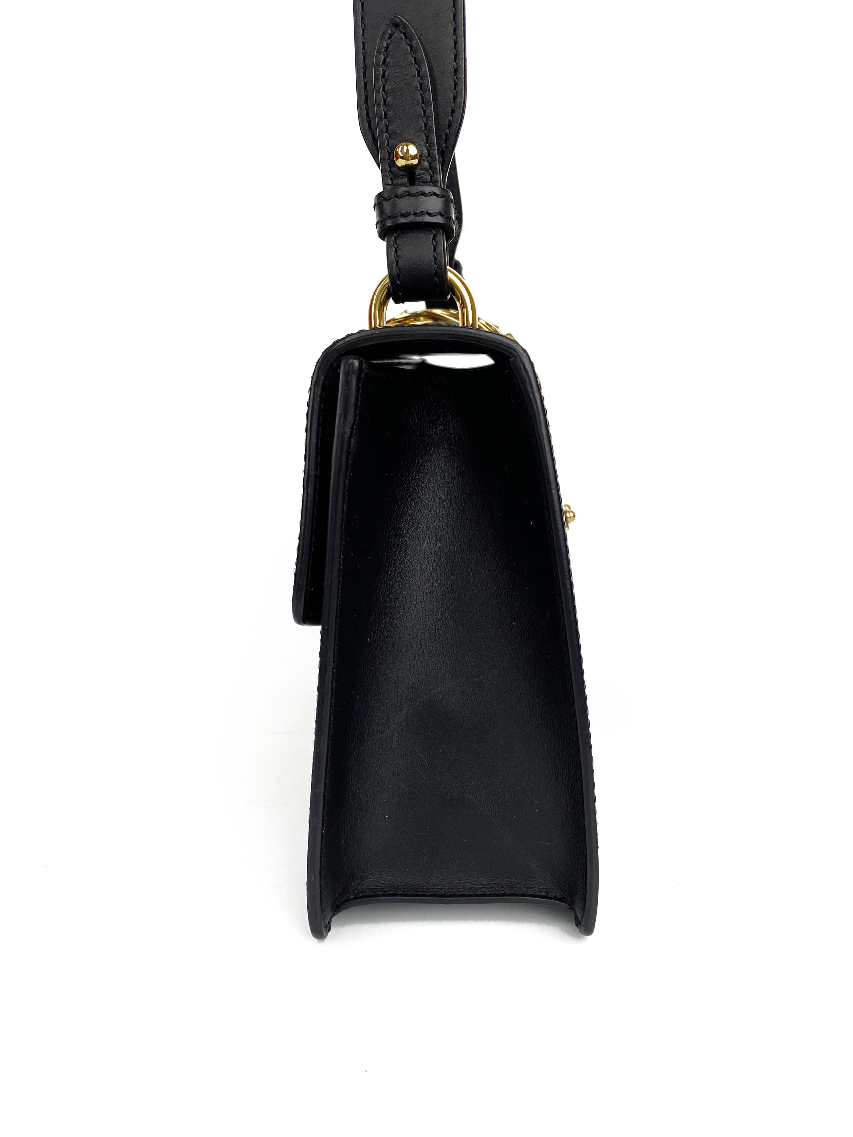 Gucci Black Small Sylvie Bag - Luxury Leather Crossbody Handbag for Women | Perfect for Parties, Dates & Everyday Use