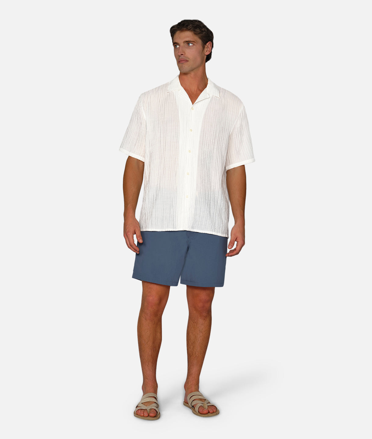 Magliana Short Sleeve Shirt for Men - Classic Off White Casual Button Down Shirt | Perfect for Office, Date Night & Summer Outfits