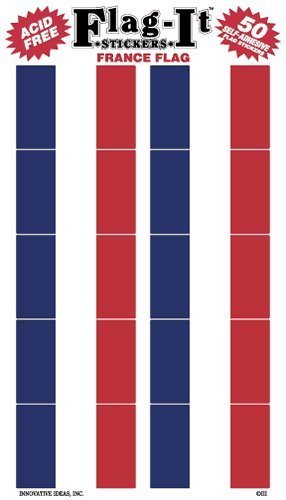 France Flag Stickers - Patriotic Decals for Home, School, Office & Car Windows - Perfect for French National Day, World Cup & Cultural Events