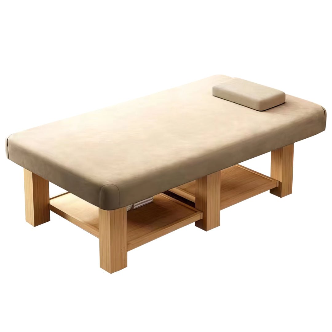 Extra Wide Wooden Massage Table for Professional SPA & Therapy - Portable & Adjustable for Home, Clinic, and Salon Use
