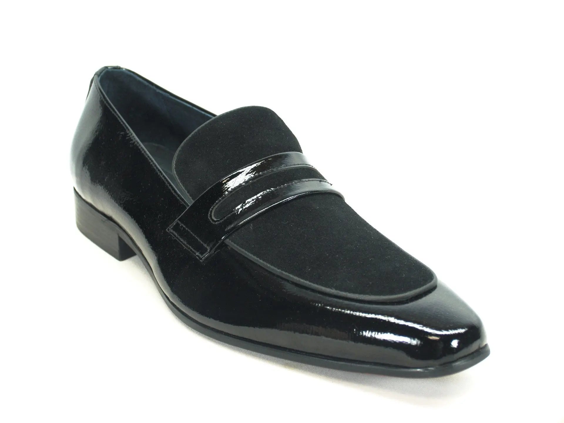 KS1377 12SC Patent Leather Loafers for Men - Shiny Formal Dress Shoes for Business & Office - Comfortable Slip-On Oxfords for Weddings & Special Occasions