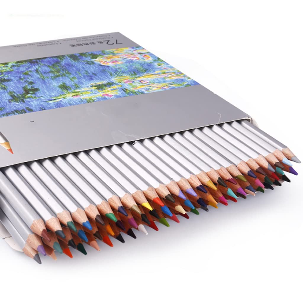 72-Color Professional Sketch Colored Pencils Set - Fine Art Drawing Pencils for Artists, Students & Adults - Premium School & Office Supplies - Ideal for Sketching, Coloring Books & Art Projects