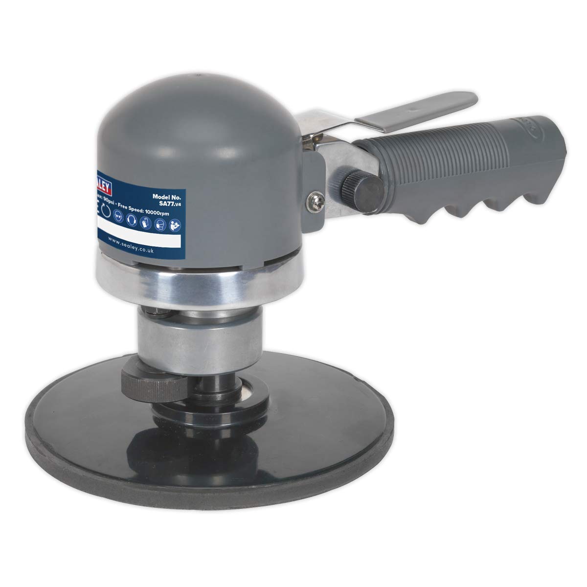 Sealey SA77 150mm Random Orbital Air Sander - Professional Pneumatic Tool for Woodworking, Auto Body Repair & Surface Finishing